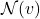 \mathcal{N}(v)