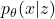 p_{\theta}(x|z)